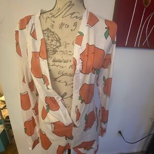 Women's Peach Patterned Romper